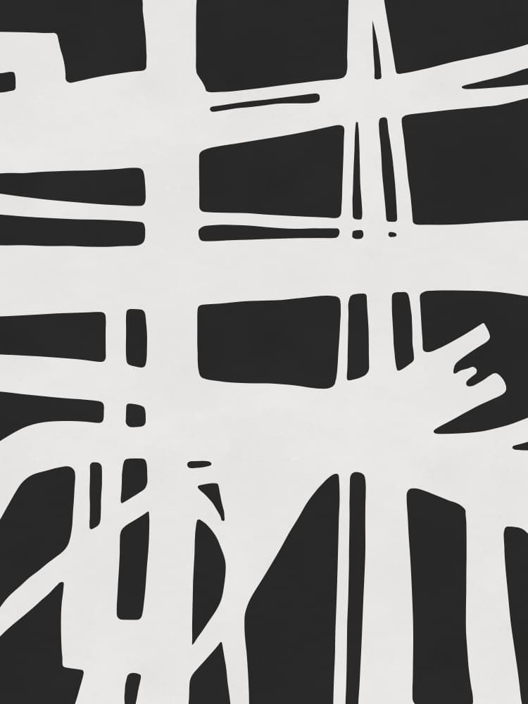 White Lines Abstract by Vitor Costa — canvas wall art
