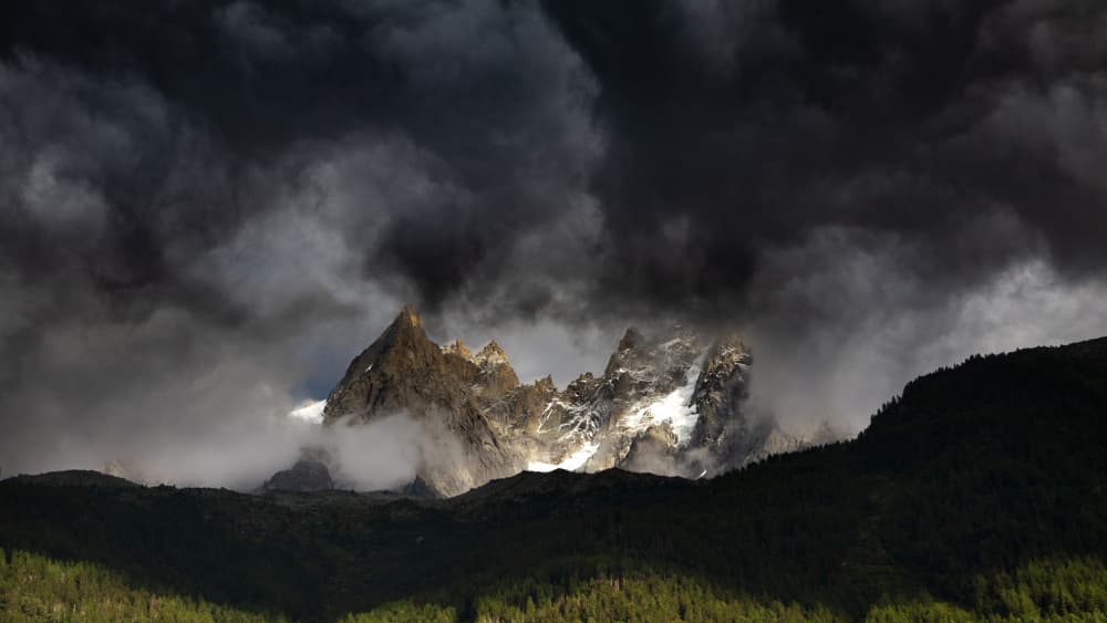 Dramatic Mountain Light by Gonçalo Capitão — canvas wall art