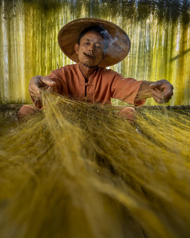 Artisan Golden Nets by Mahendra Bakle — canvas wall art