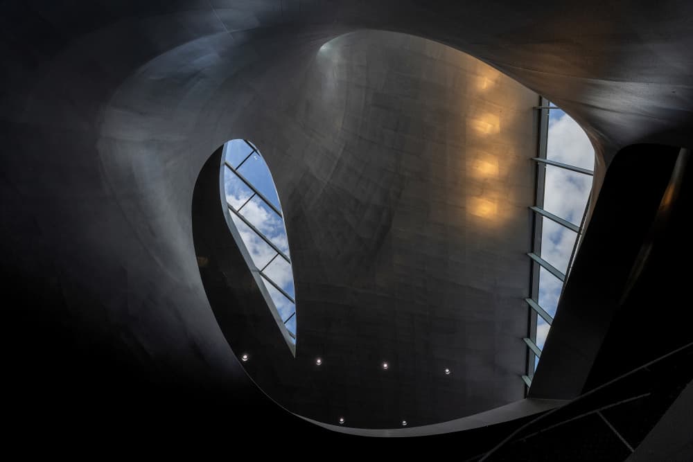 Modern Curves Sky View by Wilma Wijers Smeets — canvas wall art