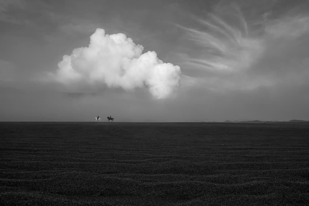 Riders Under Cloud by Gunarto Song — canvas wall art