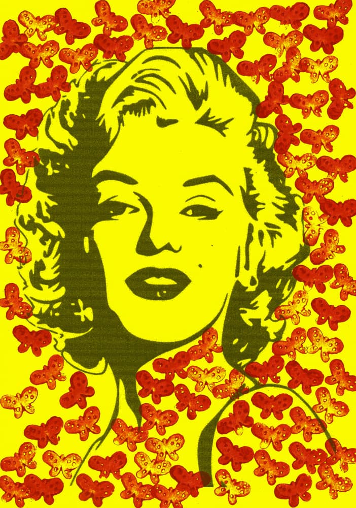 Pop Art Butterfly Woman by Santhosh ch — canvas wall art