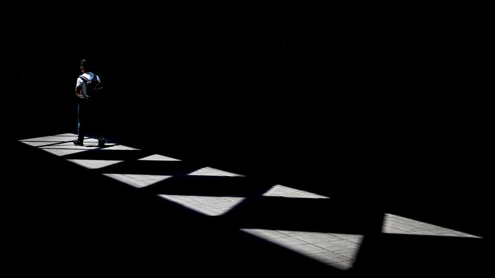 Geometric Walk by Fengshou . Lin 林峰守 — canvas wall art