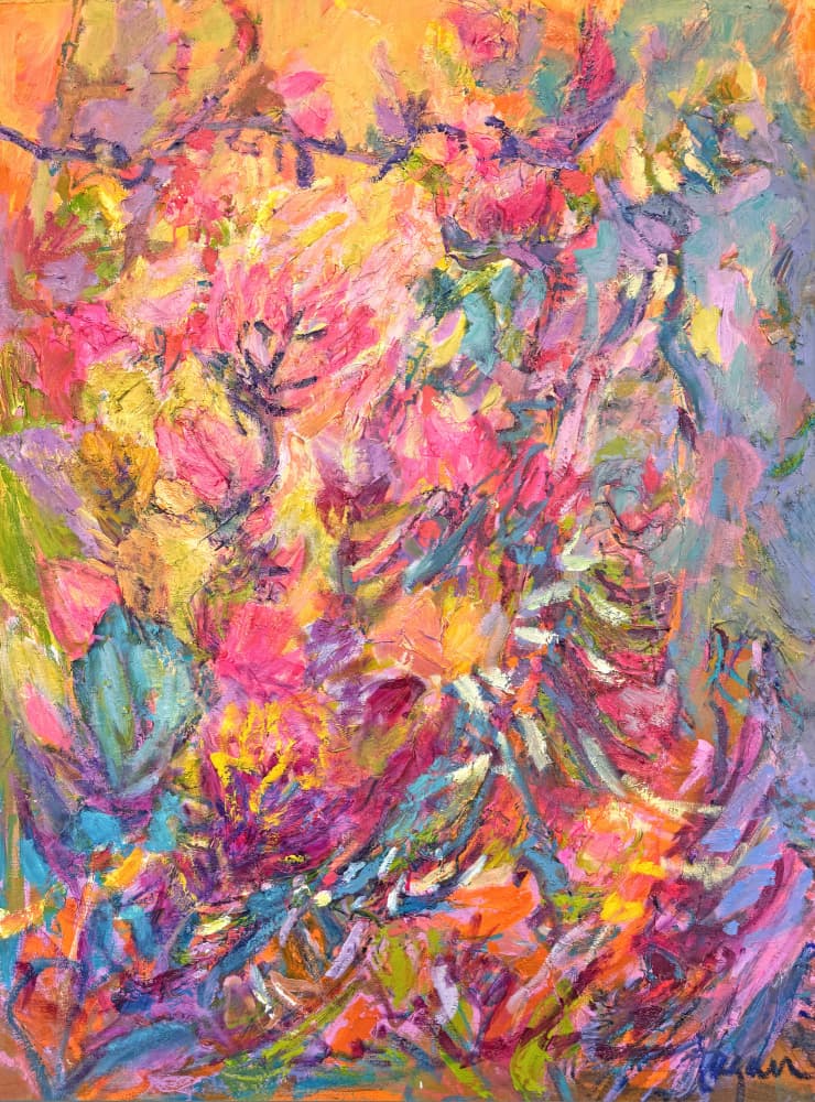Vibrant Floral Impression by Dorothy Fagan — canvas wall art