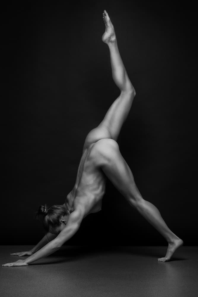 Ascending Yoga Pose by Anton Belovodchenko — canvas wall art
