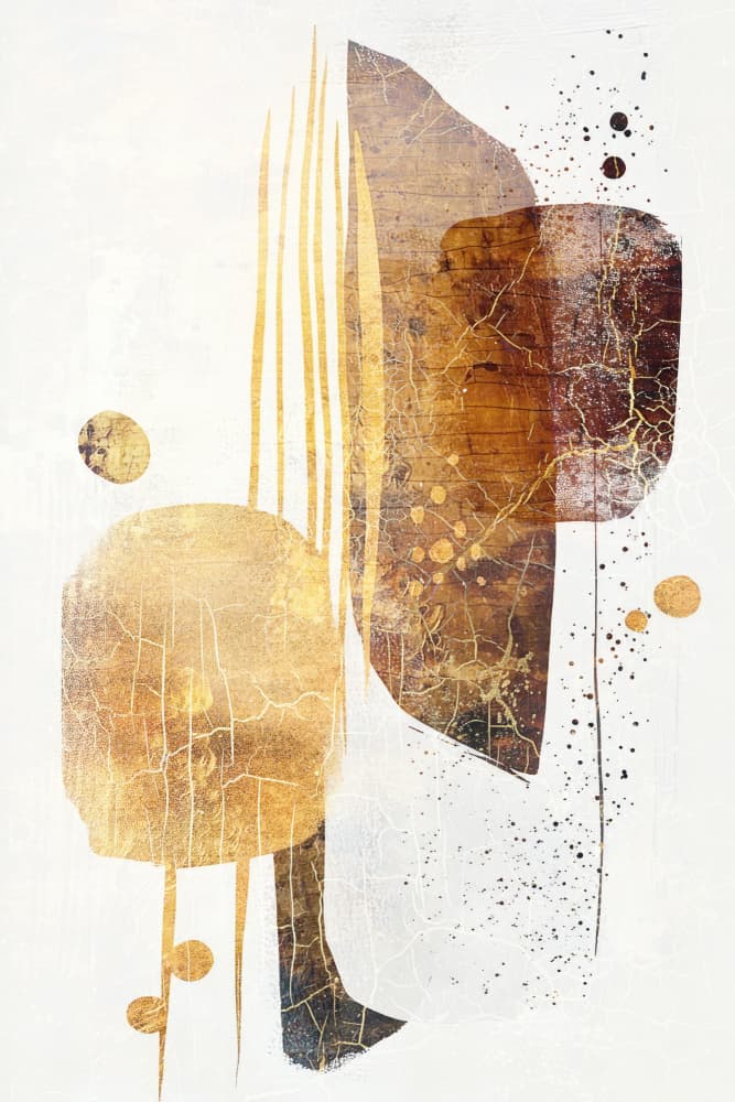 Gilded Earth Textures by Rafal Kulik — canvas wall art
