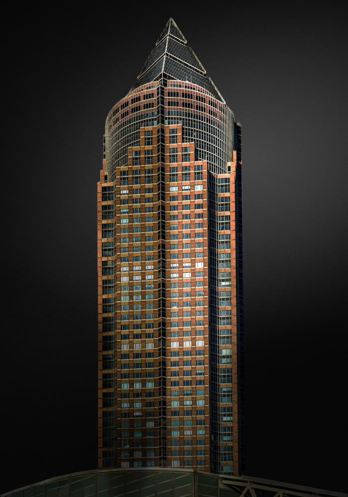 Pointed City Skyscraper by Stephan Rückert — canvas wall art