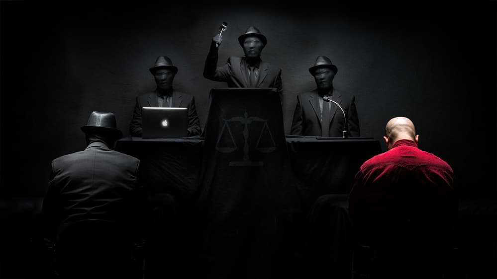 Anonymous Judgment by Petri Damstén — canvas wall art