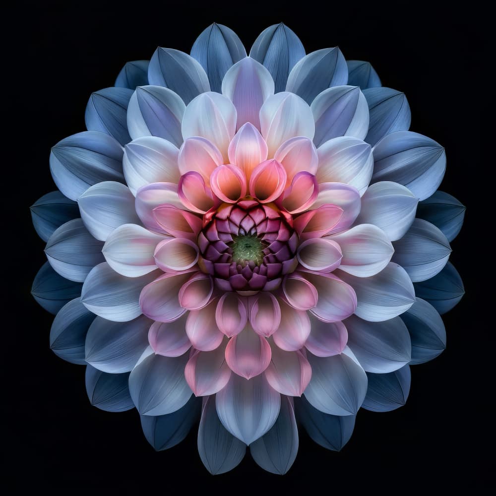 Vibrant Dahlia Bloom by Bilge Paksoylu — canvas wall art