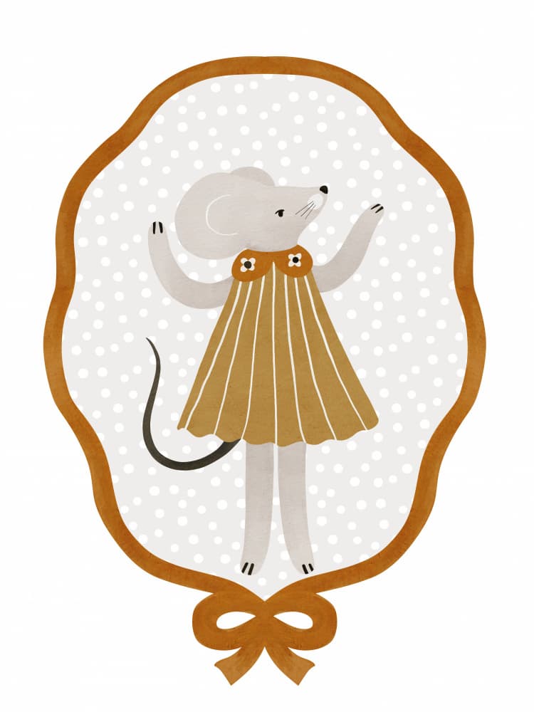 Dancing Mouse Delight by Treechild — canvas wall art
