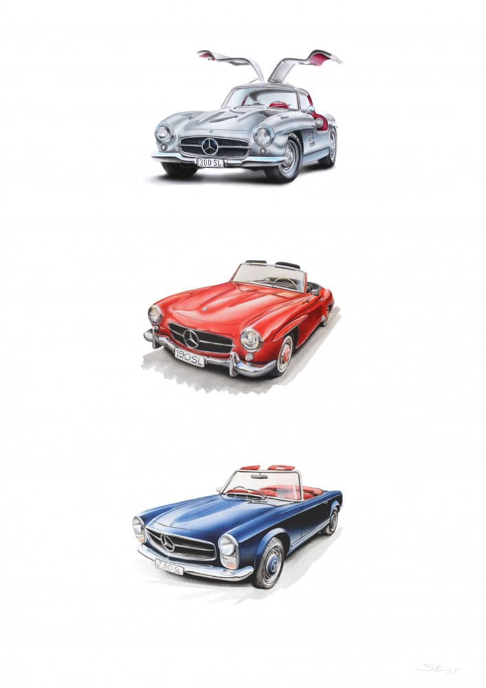 Timeless Classic Cars by Steve Erwin — canvas wall art