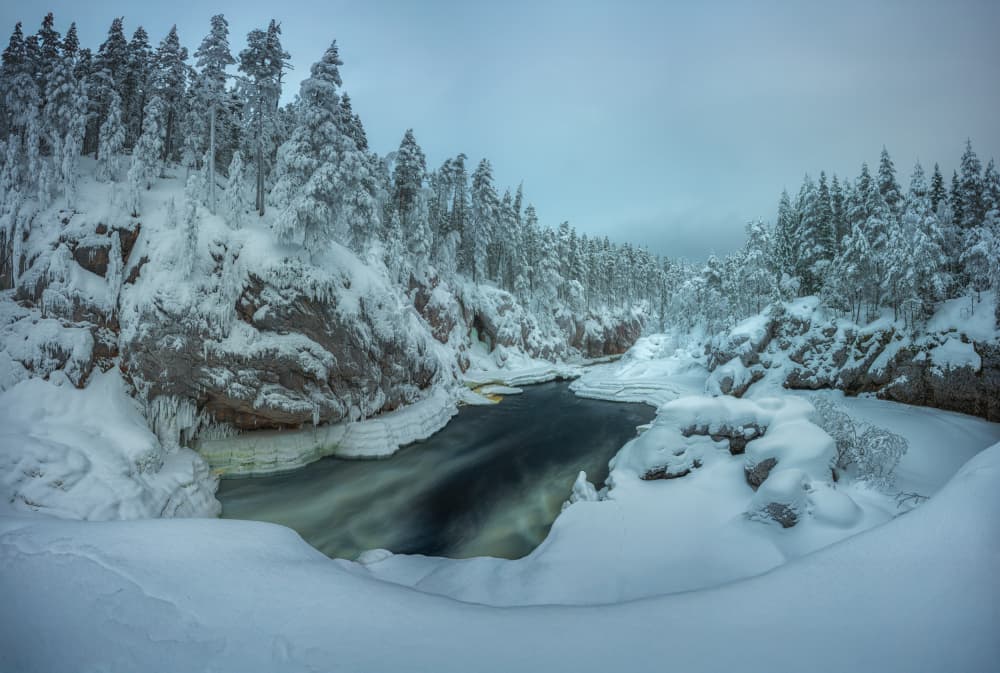 Snowy River Gorge by YY DB — canvas wall art