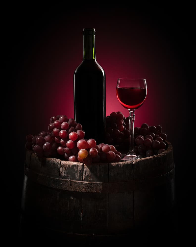 Elegant Wine Still Life by Margareth Perfoncio — canvas wall art