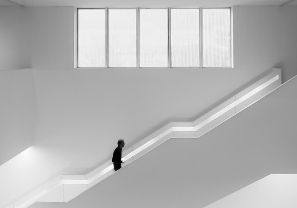 Modern Staircase Ascent by João Castro — canvas wall art