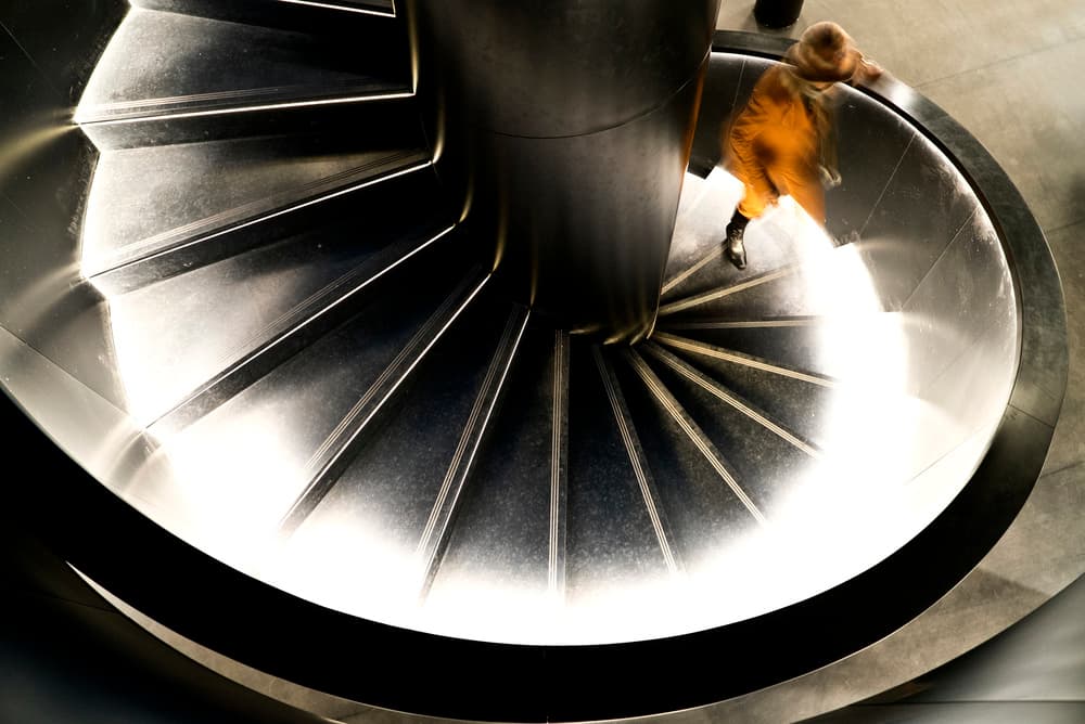 Modern Spiral Descent by Reibl Klaus — canvas wall art