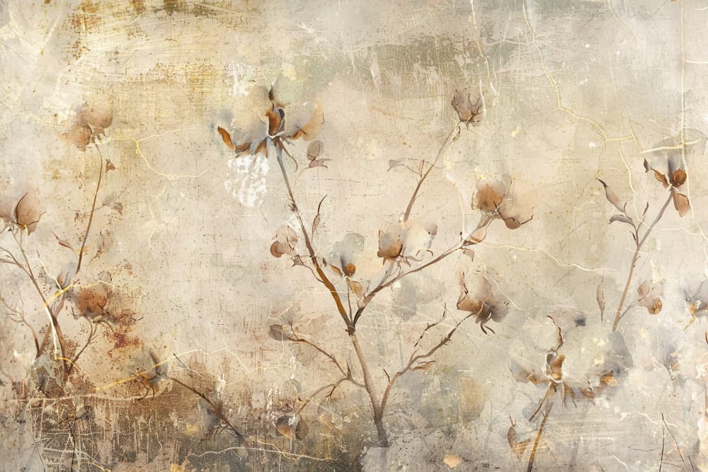 Faded Botanical Serenity by Rafal Kulik — canvas wall art