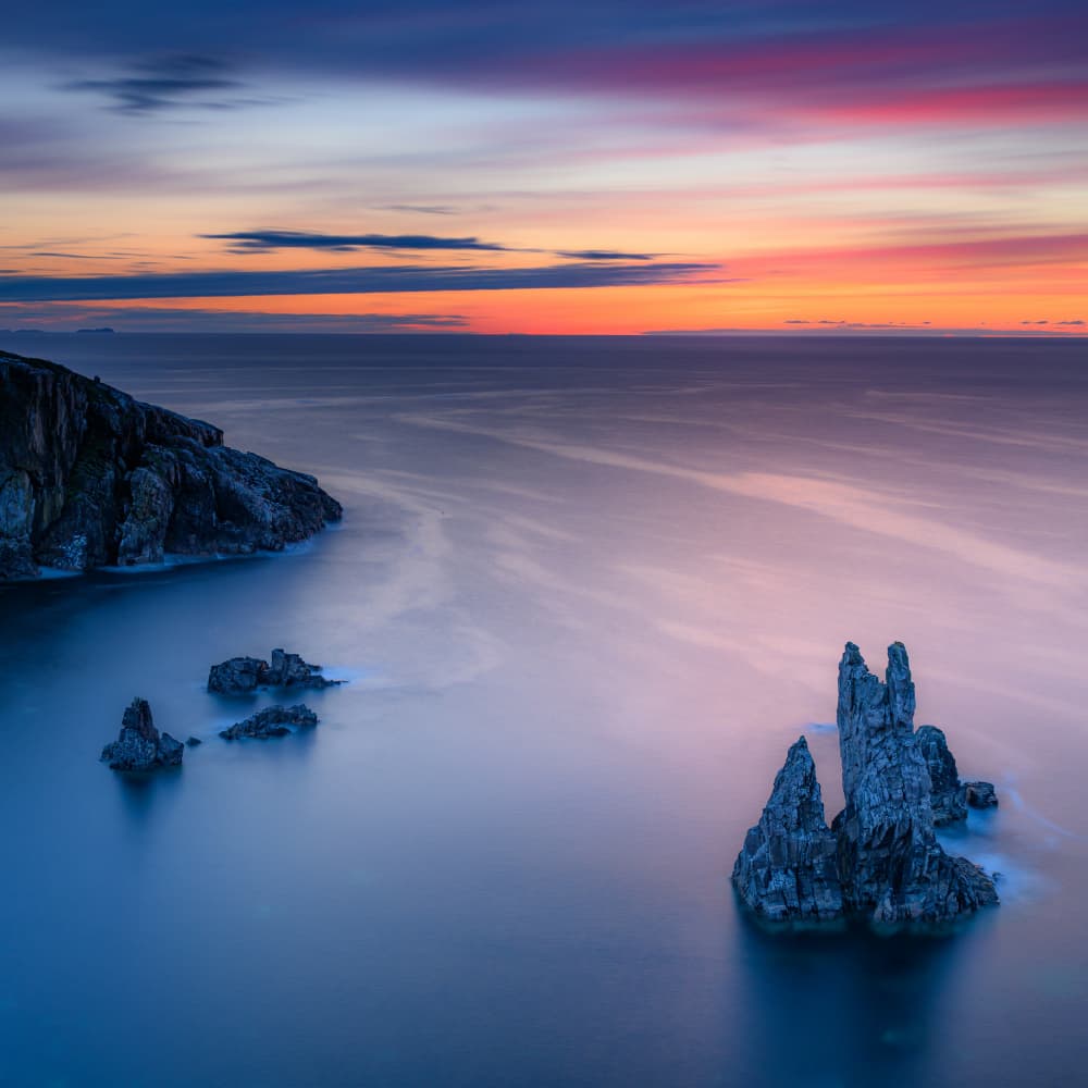 Coastal Sunset Serenity by Franco Ameli — canvas wall art