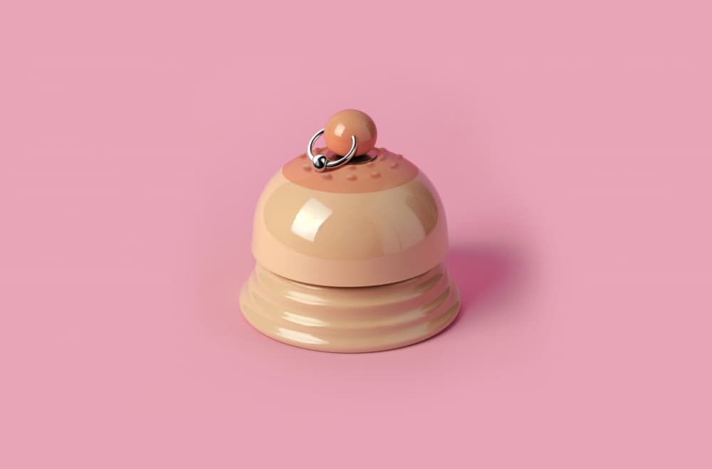 Playful Breast Bell by Artem Pozdniakov — canvas wall art