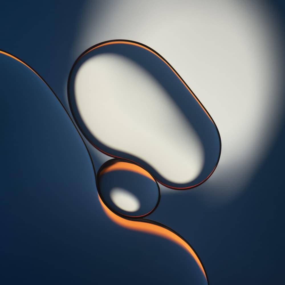 Orange Light Curves by Martin Parratt — canvas wall art