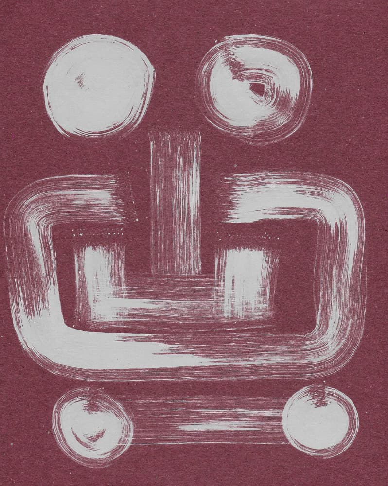 Primitive Brushstroke Figure by Santhosh ch — canvas wall art