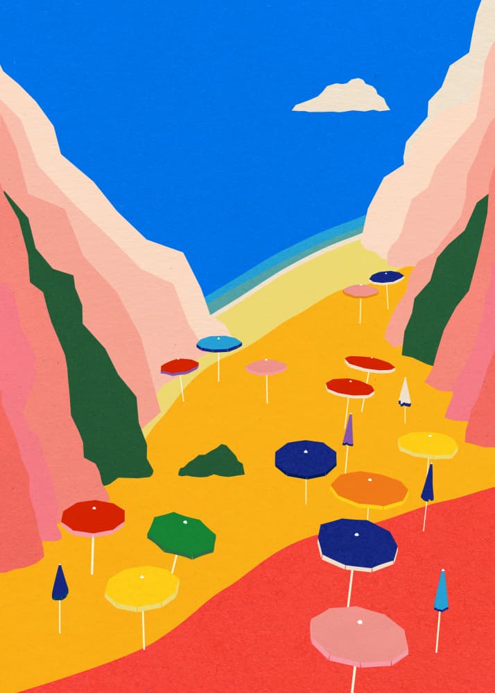 Lido Liguria by Rosi Feist — canvas wall art