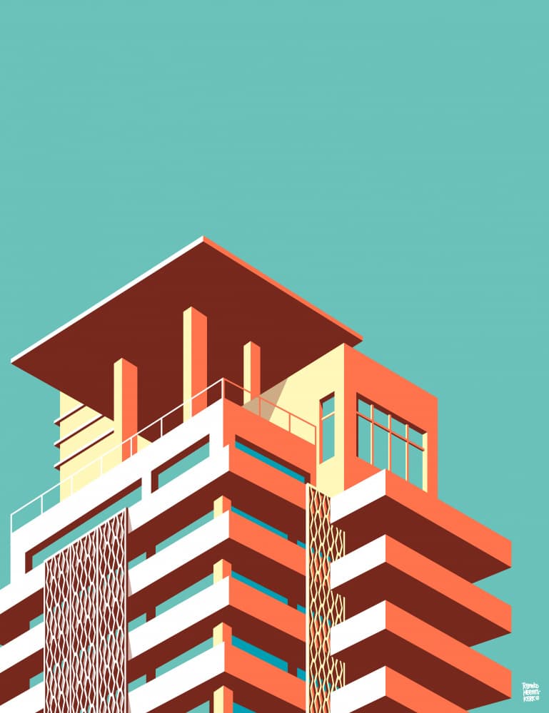 Sleek Urban Architecture by Remko Heemskerk — canvas wall art