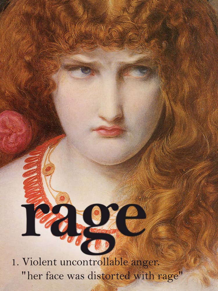 Rage Girl by Dikhotomy — canvas wall art