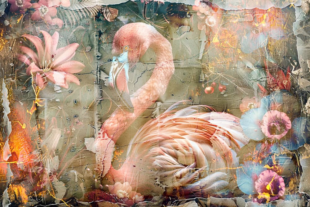Flower Floral Art Illustration Wallart 019 by Rafal Kulik — canvas wall art