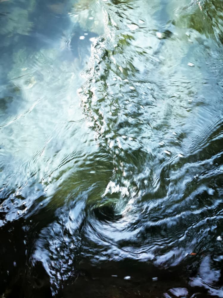 Deep Blue Water Swirl by Angelo Cerantola — canvas wall art