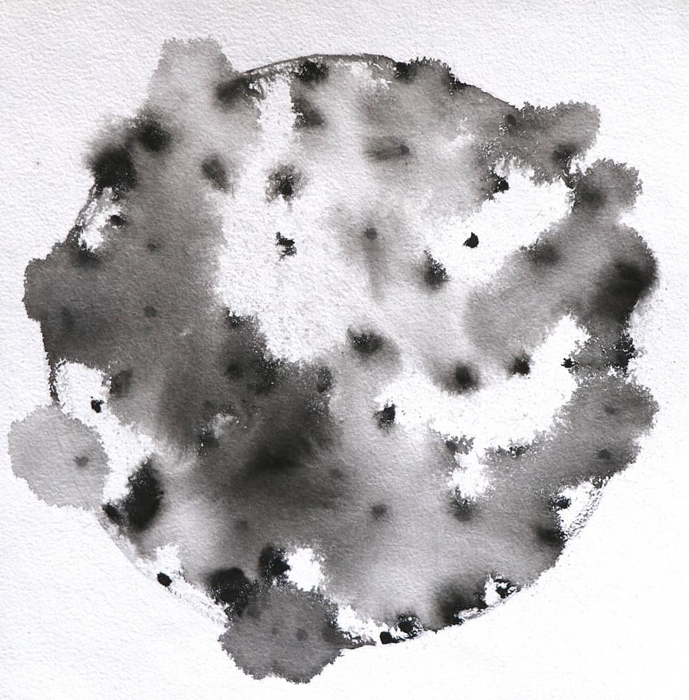 Abstract Ink Wash by Santhosh ch — canvas wall art
