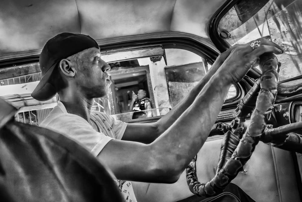 Urban Taxi Driver by Andy Bauer — canvas wall art