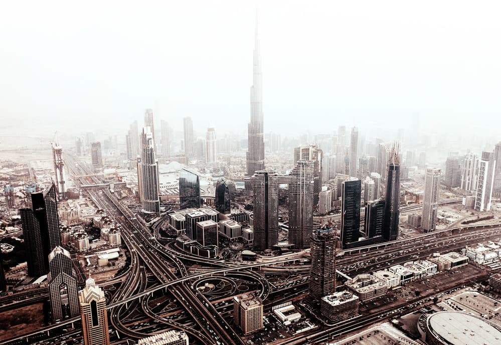 Dubai City Skyline by Carmine Chiriacò — canvas wall art