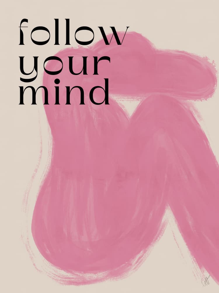 Follow Your Mind by Anne-Marie Volfova — canvas wall art