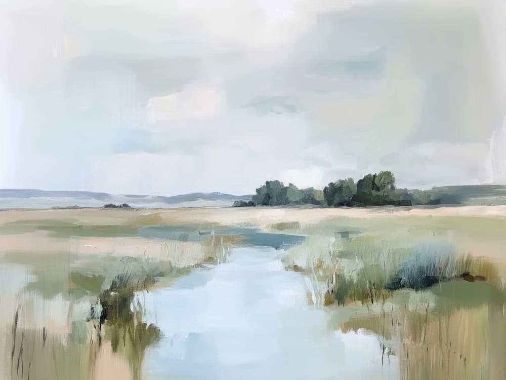 Serene Marsh Landscape by Kathrin Pienaar — canvas wall art