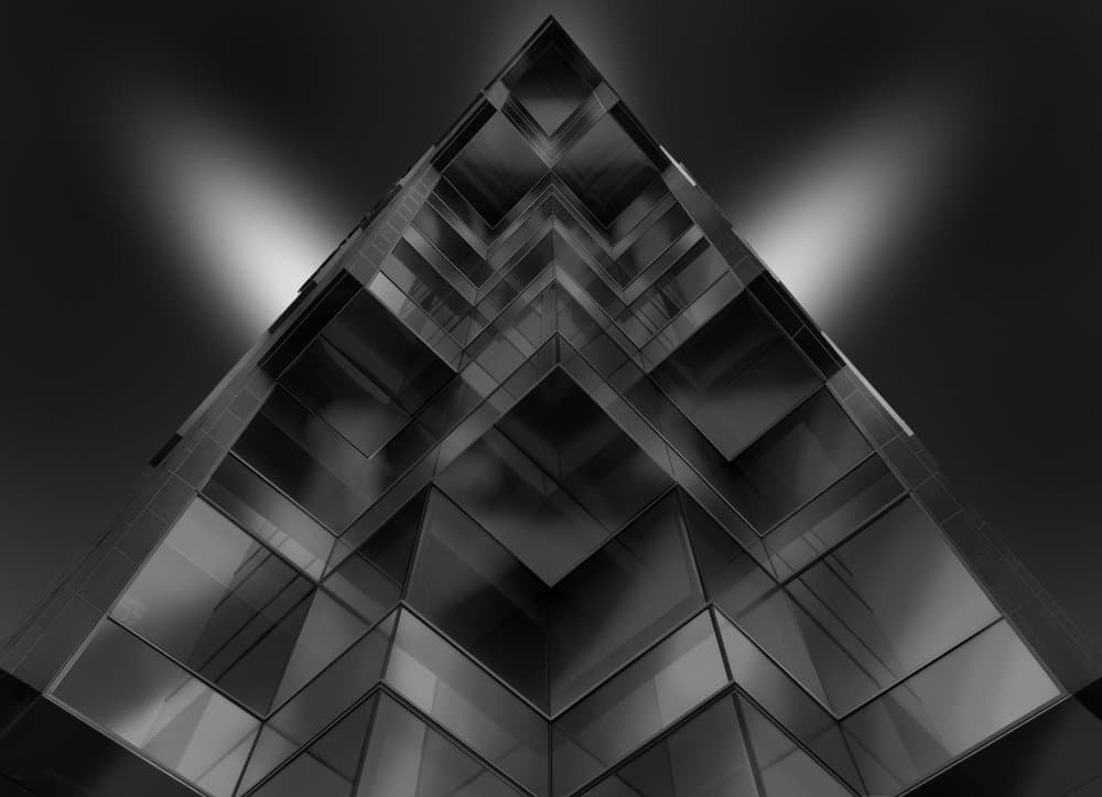 Geometric Glass Architecture by Xavier Mejias — canvas wall art