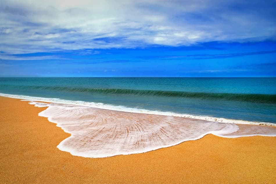 Vibrant Tropical Beach by Nanouk el Gamal - Wijchers — canvas wall art