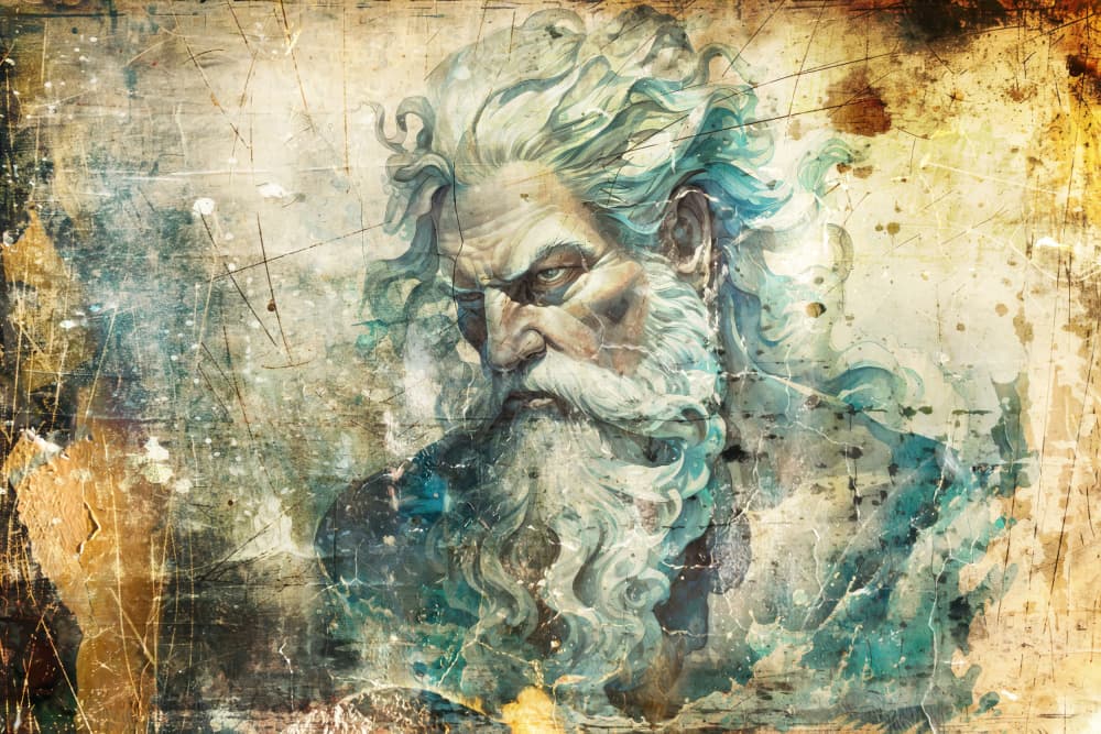 Ancient Sea God by Rafal Kulik — canvas wall art