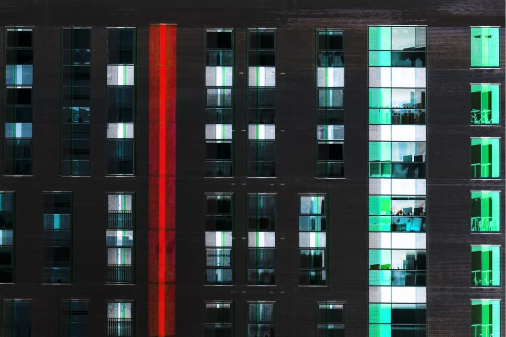 Red Line Green Light by Chris Hamilton — canvas wall art