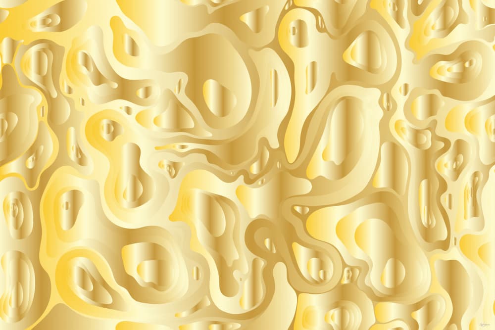 Golden Abstract Shimmer by Sue Skellern — canvas wall art