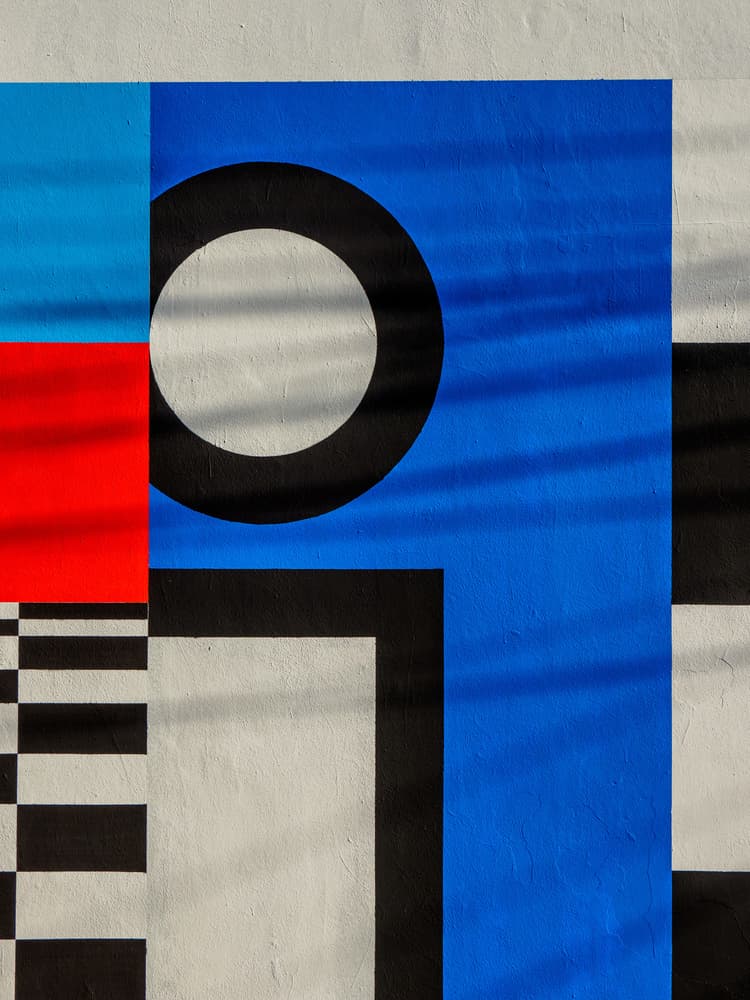 Bold Geometric Shadows by Marius Surleac — canvas wall art