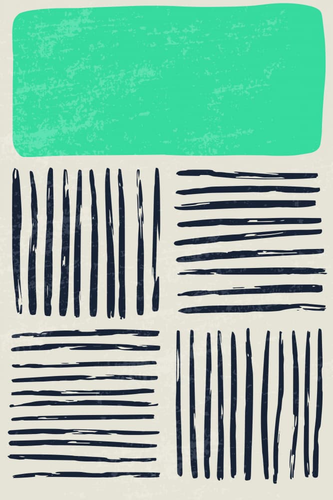 Modern Green Abstract Pattern by jay stanley — canvas wall art