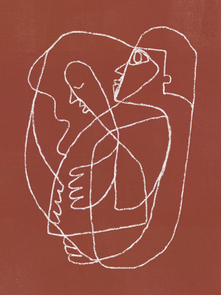 Loving Embrace by Little Dean — canvas wall art