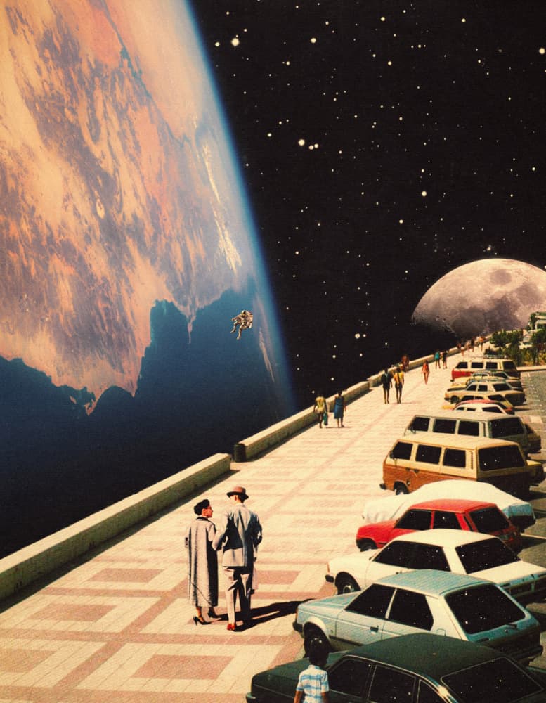 Space Promenade by Taudalpoi — canvas wall art