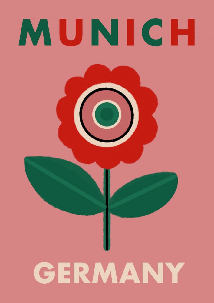 Munich Floral by Nidhi Kachhadiya — canvas wall art