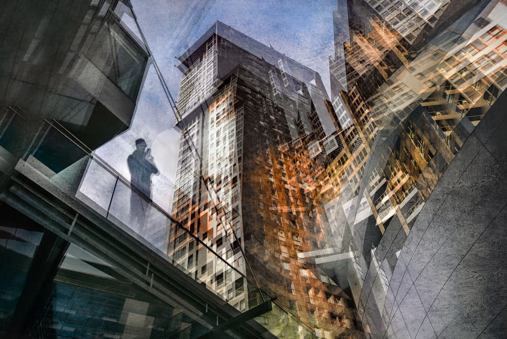 Modern City Contemplation by Grzegorz Lewandowski — canvas wall art