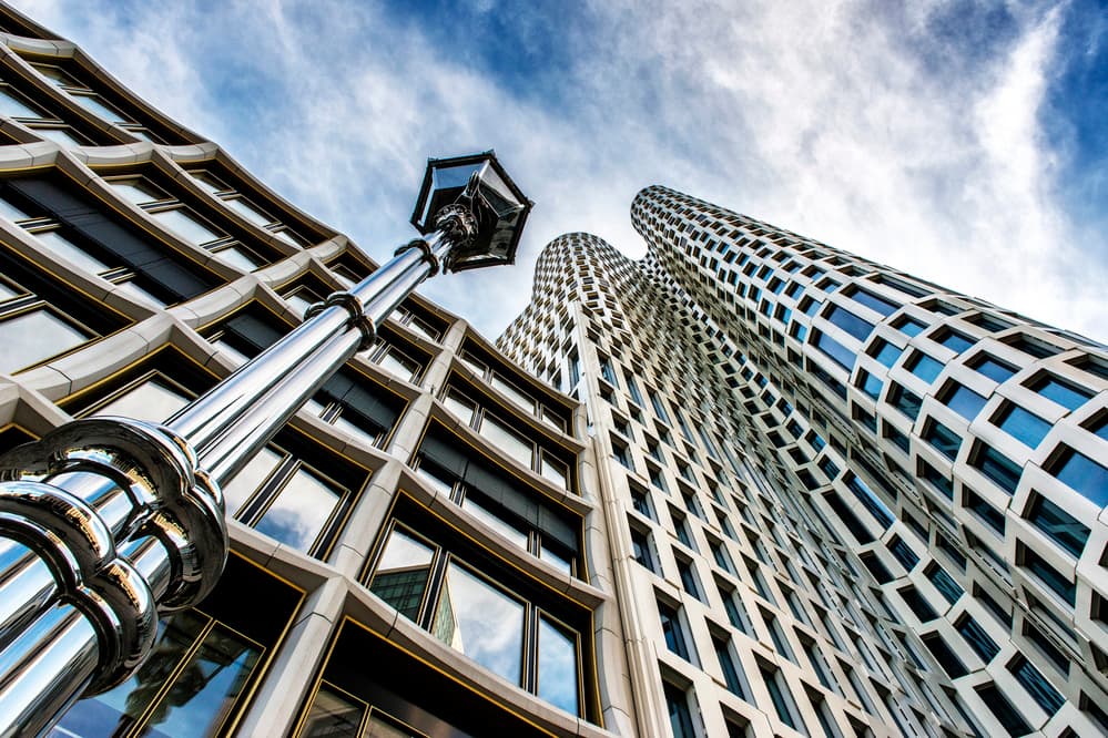 Geometric Skyscraper View by Gerard Jonkman — canvas wall art