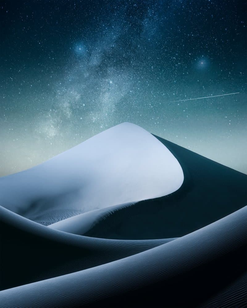 Starry Desert Dunes by Hamed Qane — canvas wall art