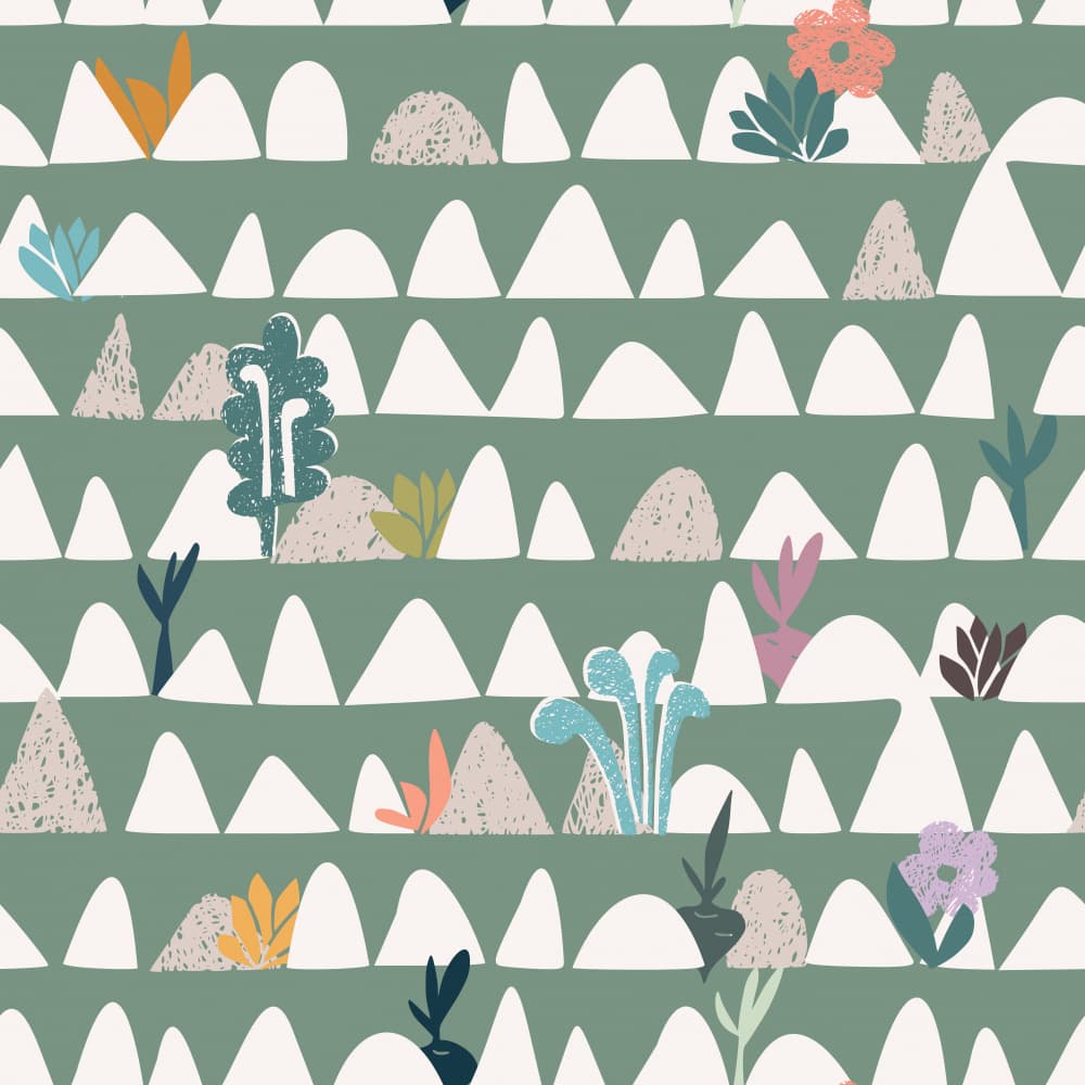 Whimsical Hills Pattern by Annick — canvas wall art