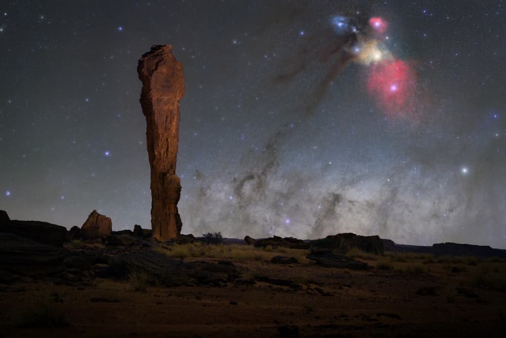 Cosmic Desert Night by Vikas Chander — canvas wall art