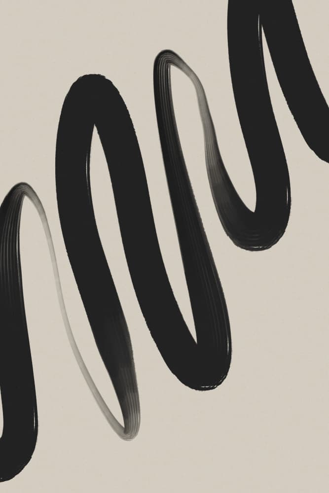 Monochrome Waves by Treechild — canvas wall art